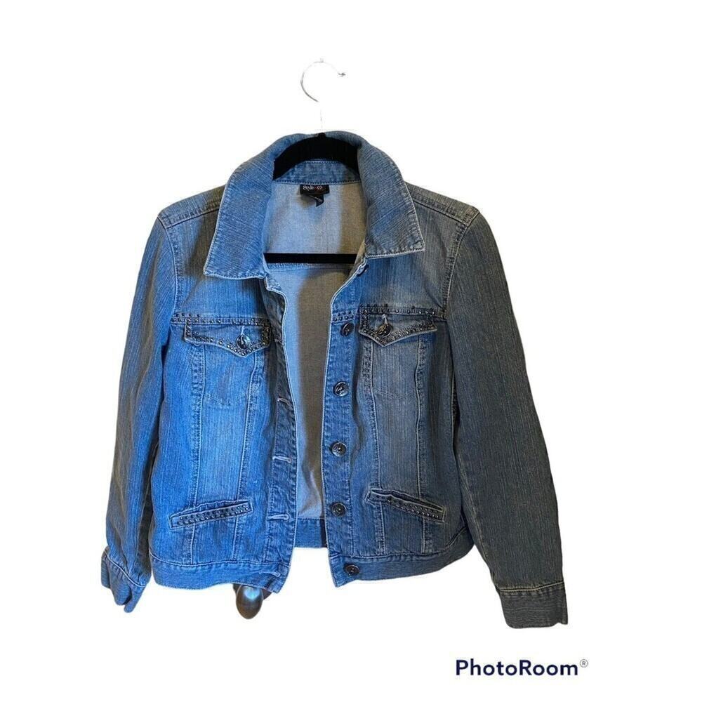 Style & Co Jeans Jean Jacket Sz.S